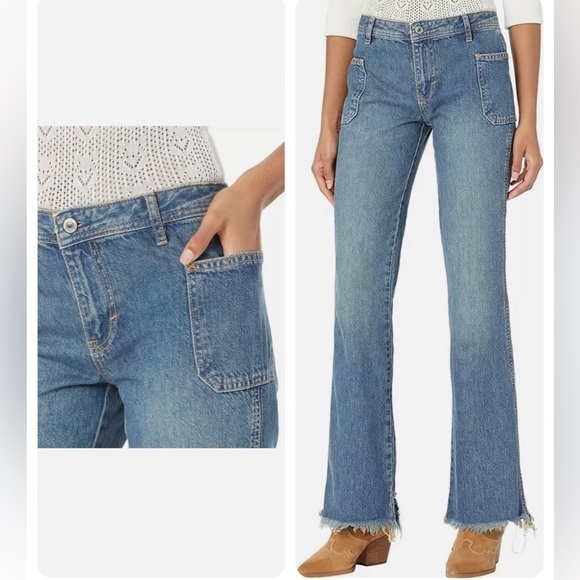 We The Free X Free People Izzy Flare Jeans - Picture 1 of 13